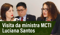 Ministra do MCTI visita instalações do NIC.br e conhece iniciativas da entidade para o desenvolvimento da Internet no Brasil